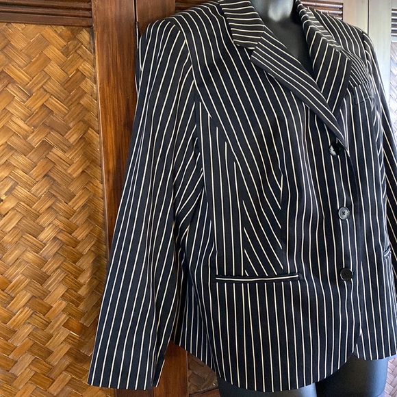 RALPH LAUREN “Lauren” Jacket Tan/Black 18W - Picture 7 of 10